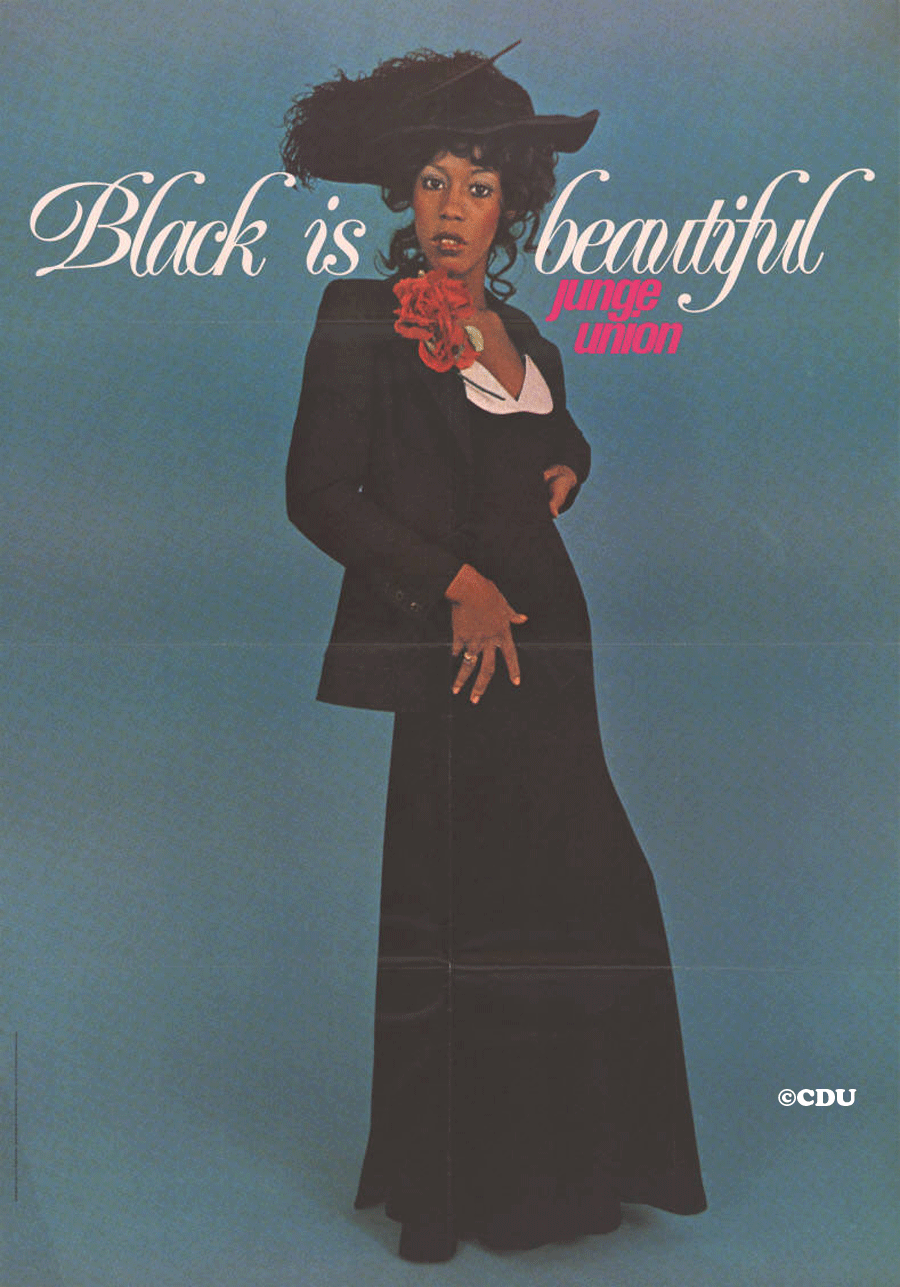 A 1974 German "Black is beautiful" poster 