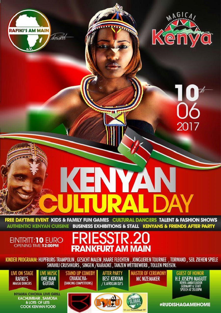 Stage set for a spectacular Kenyan Cultural Day in Frankfurt