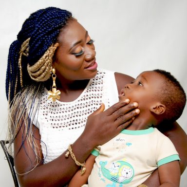 african mother and child