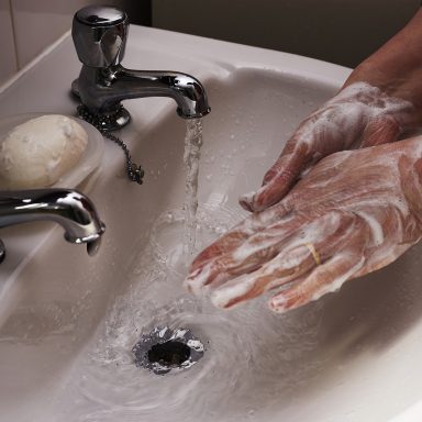 Washing hands