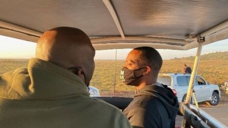 Anthony Mackie vacations in Kenya