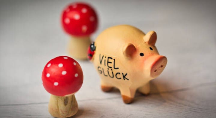 The pig is a symbol of good luck and prosperity in German traditions