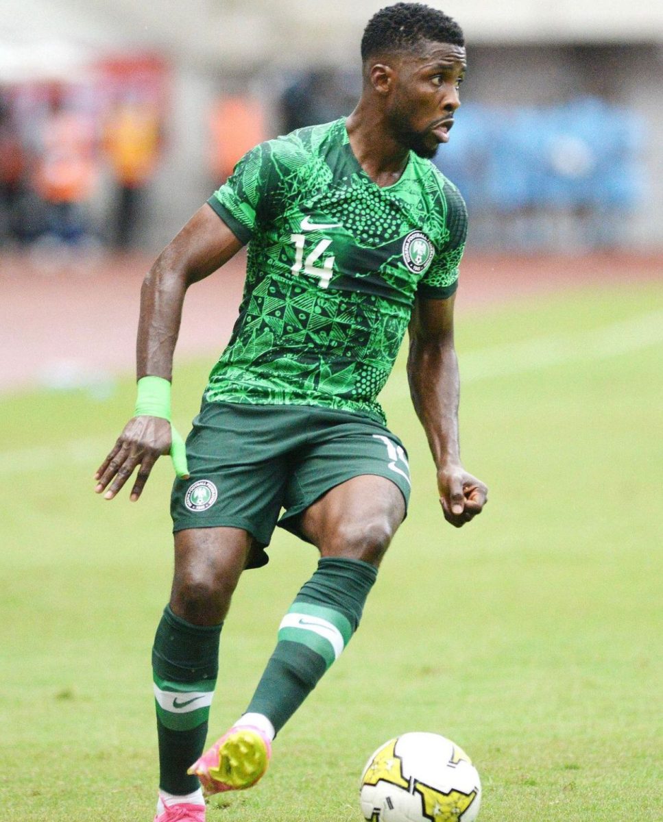 Kelechi Iheanacho representing Nigeria in the 2023 Africa Cup of Nations