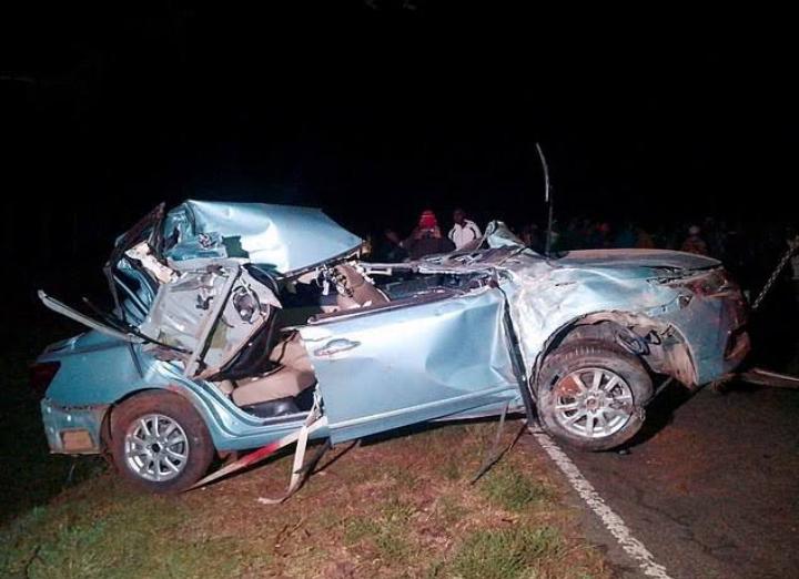 The vehicle Kelvin Kiptum was travelling in