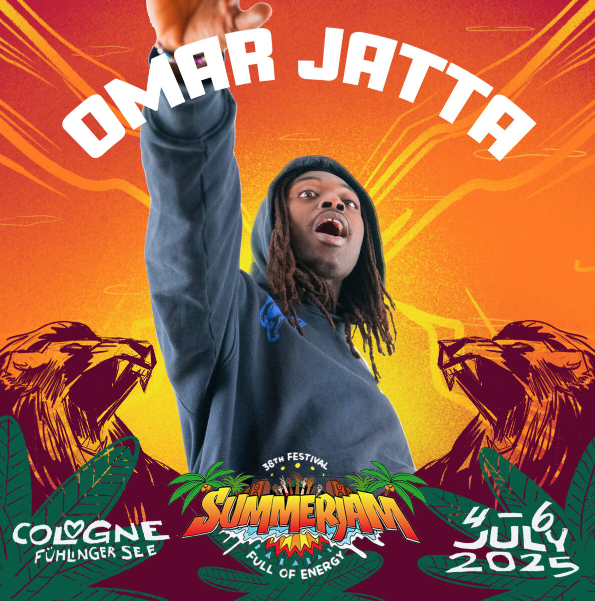 German-Born Gambian set to ignite the stage at Summerjam Festival 2 Omar Jatta Summerjam 2025